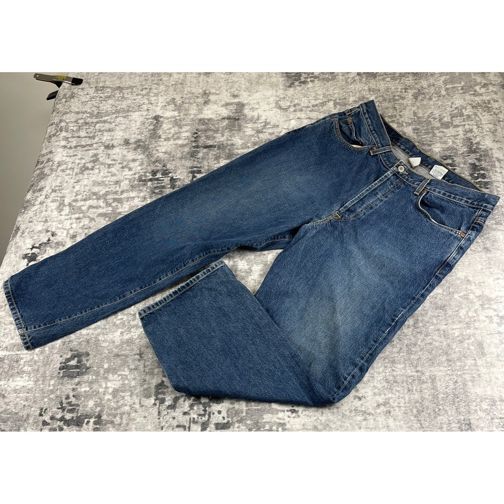Vtg Lucky Brand Men 38 Regular Fit Jeans Cotton Blue Denim Button Fly Classic